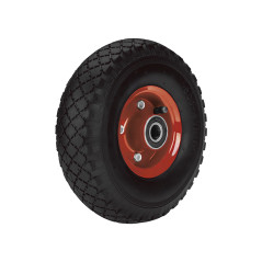 69-021- Hjul 26 cm för skottkärra vagn 260x85 3.00/4 röd