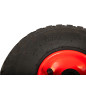 69-021- Hjul 26 cm för skottkärra vagn 260x85 3.00/4 röd