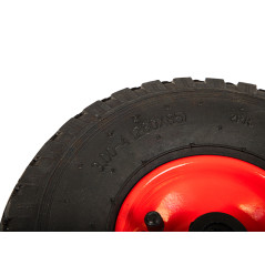 69-021- Hjul 26 cm för skottkärra vagn 260x85 3.00/4 röd