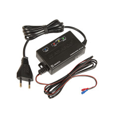 75-468- Batteriladdare för 12v 2a gelbatterier med kontakter