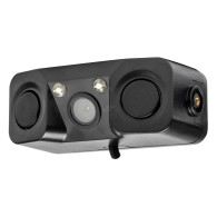 Backkamera med parkeringssensorer 2-i-1 hd-602 led 12v amio-03541