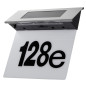 Solcellslampa LED med husnummer Maclean, IP44, 1W, 100lm, 6000K, batteri 600 mAh, 2,5V DC 70mA, MCE423