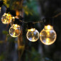 Solcellsgirland LED 2i1 Maclean, IP44, 3W, 10lm, 3000K, batteri 2*600 mAh, 5V DC, 7m, MCE424
