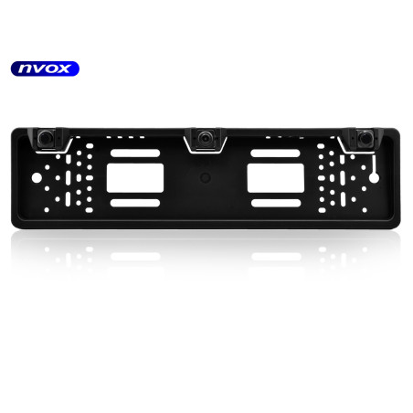 Bilinspelningskamera för bil med backkamera och inbyggda sensorer i nummerskyltsram med IR... (NVOX RC6050P)