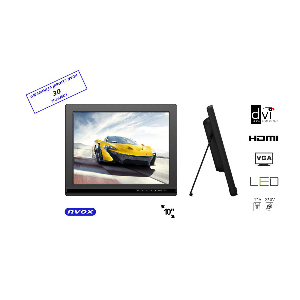 Monitor LCD 10cali cali LED HDMI DVI VGA AV 12V 230V... (NVOX FA1000) Monitor LCD 10cali cali LED HDMI DVI VGA AV 12V 230V... (NVOX FA1000)