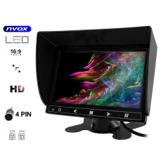 Bilskärmen eller fristående LCD-skärmen på 7 tum HD AV med stöd för upp till 2 kameror 4PIN 12V... (NVOX) | HandlaSmidigt.se
