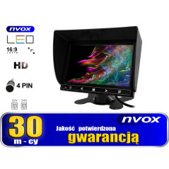 Bilskärmen eller fristående LCD-skärmen på 7 tum HD AV med stöd för upp till 2 kameror 4PIN 12V... (NVOX) | HandlaSmidigt.se