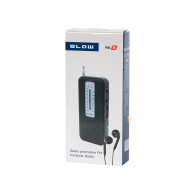 77-537- Bärbar analog AM/FM-radio blow ra8