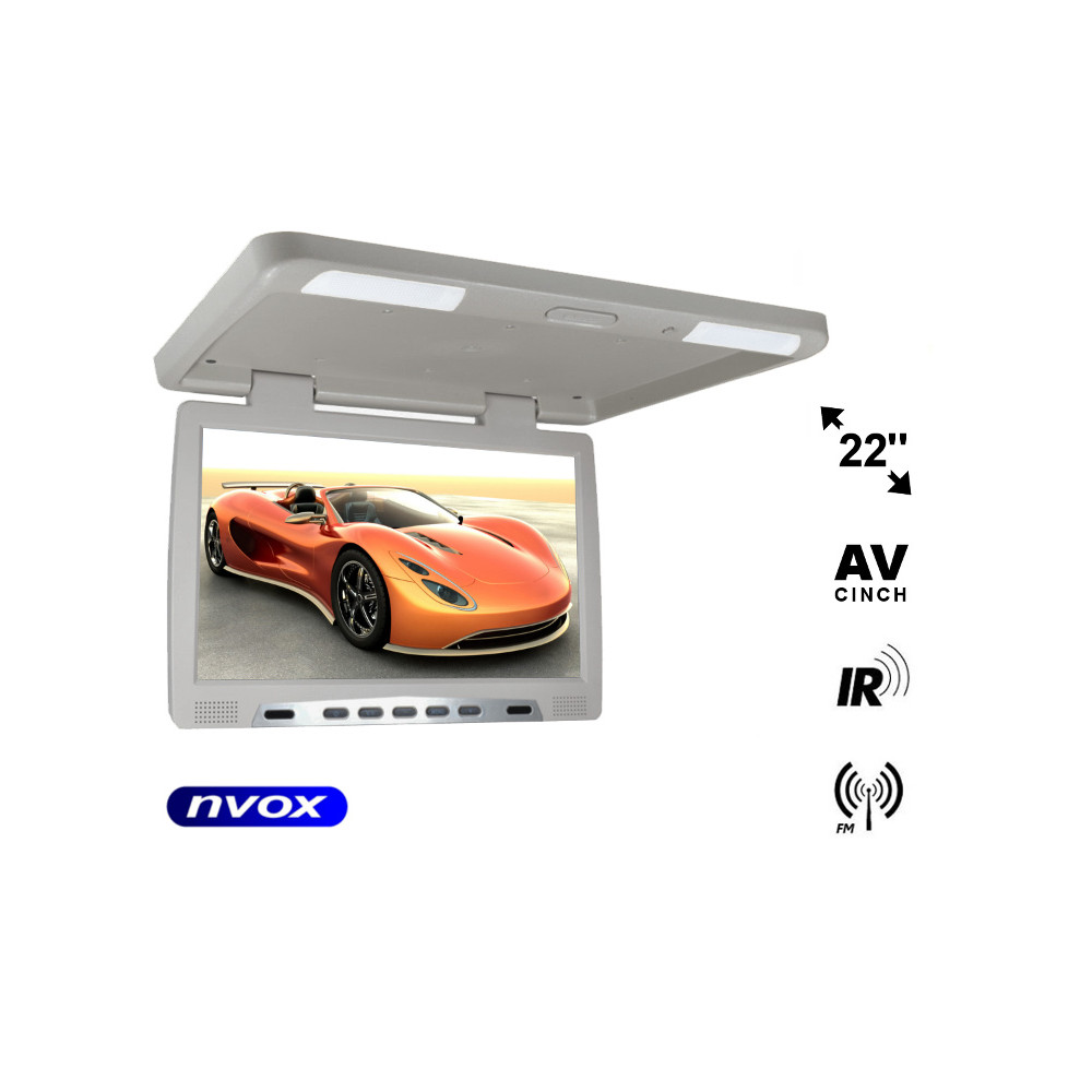 Hängande takmonterad LCD-skärm 22 tum LED IR FM VGA... (NVOX RF2289 GR) Hängande takmonterad LCD-skärm 22 tum LED IR FM VGA... (NVOX RF2289 GR)