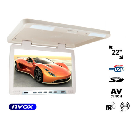 Monitor monterad i taket LCD 22 tum LED USB SD IR FM... (NVOX RF2289U BE)