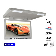 Monitor podwieszany podsufitowy LCD 22cali cale LED USB SD IR FM... (NVOX RF2289U GR)