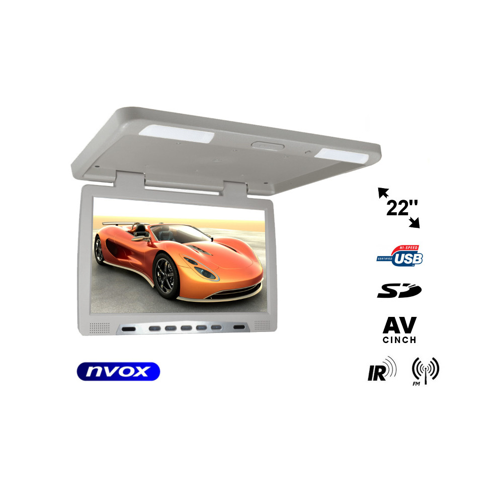 Monitor podwieszany podsufitowy LCD 22cali cale LED USB SD IR FM... (NVOX RF2289U GR) Monitor podwieszany podsufitowy LCD 22cali cale LED USB SD IR FM... (NVOX RF2289U GR)