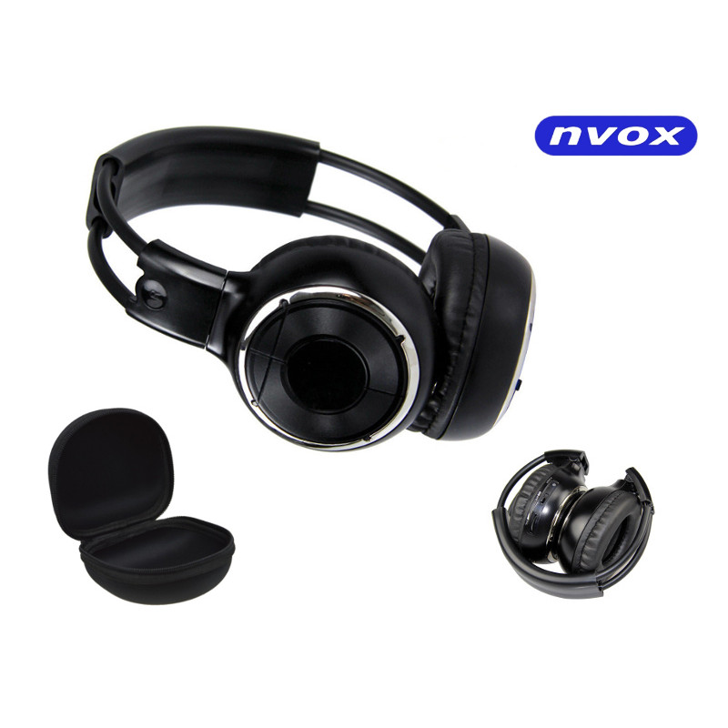 Trådlösa hörlurar med infraröd IR och fodral... (IRV8512 CASE)