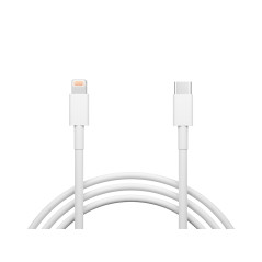 66-158- USB-C-anslutning - iPhone 1m vit påse
