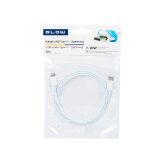 66-158- USB-C-anslutning - iPhone 1m vit påse