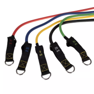 Set med gummiband för träning + tillbehör Trizand 22716