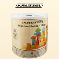 Träklossar - 100 st. Kruzzel 22666