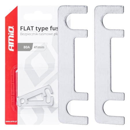 Säkringar platta band 2 st 41mm 80a amio-03493