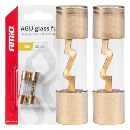 Säkringar glas agu 2 st. 20a amio-03483
