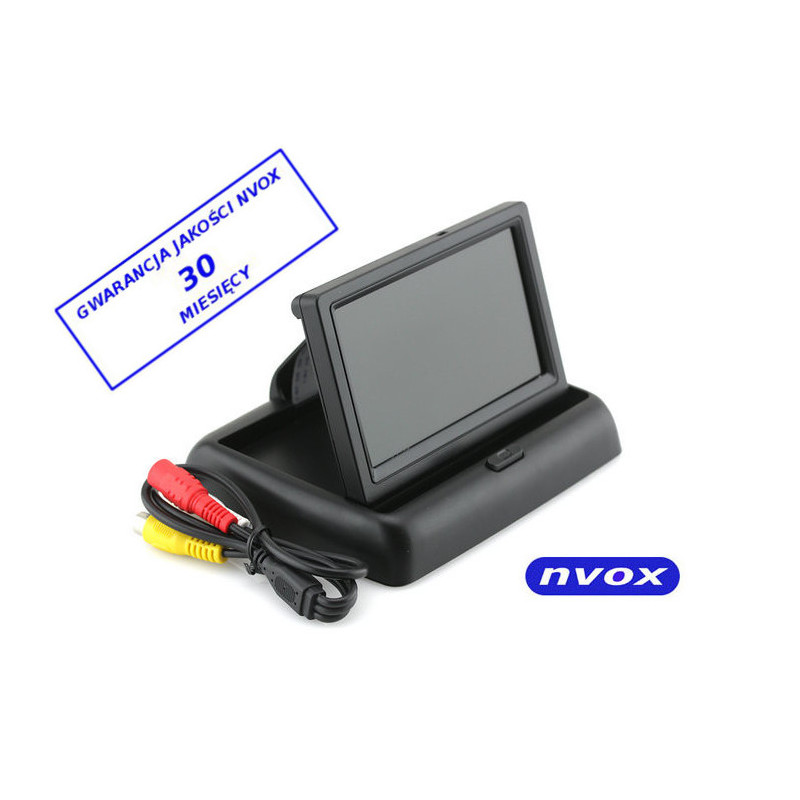 Bilskärm för backning eller fristående LCD 4,3 tum AV 12V... (NVOX RM403)