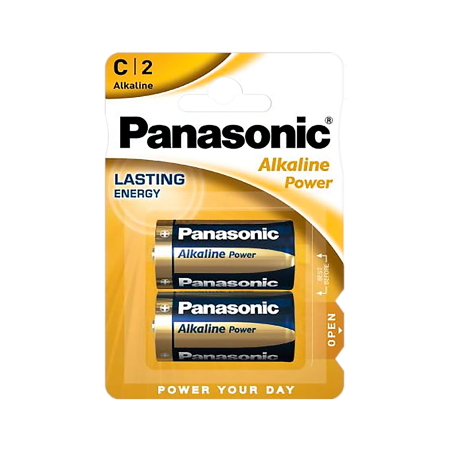 Alkaliskt batteri Panasonic BRONZE LR14 2 st/fp | HandlaSmidigt.se