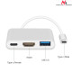 MCTV-840 52385 Adapter USB-C - HDMI / USB 3.0 / USB-C metallfodral 4K