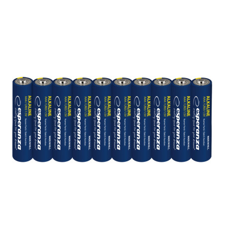 EZB113 Esperanza alkaliska batterier aaa 10-pack hängande förpackning
