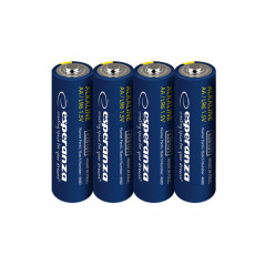 EZB116 Esperanza alkaliska batterier aa 4-pack blister