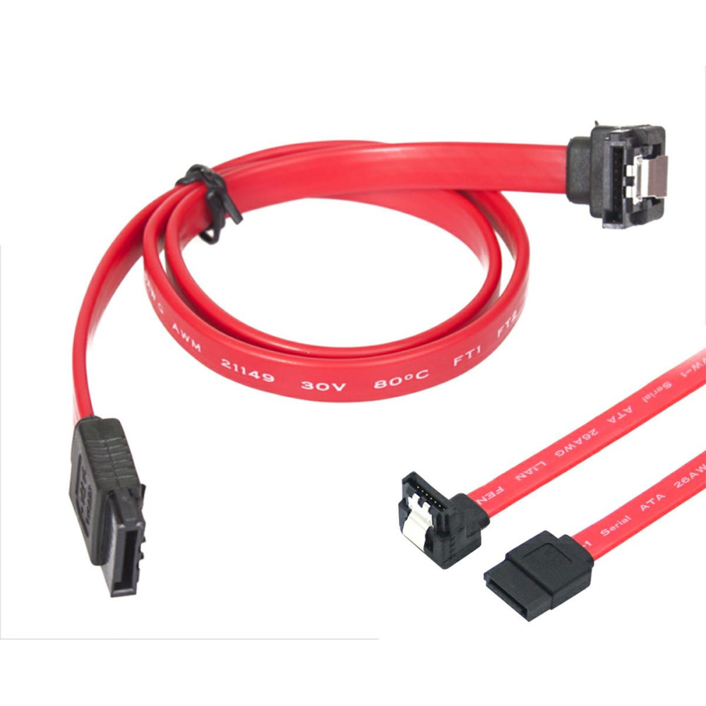 AK121D Vinklad SATA III-kabel 40 cm AK121D Vinklad SATA III-kabel 40 cm