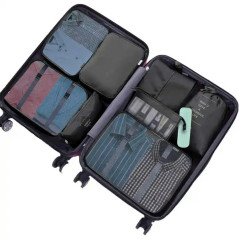 BQ73B Reseorganisatör 8 delar marinblå