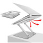 DA117 Laptopställ silver