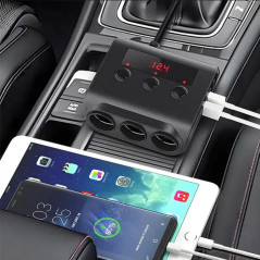 PLS42 Tändaruttag med 4 USB-portar