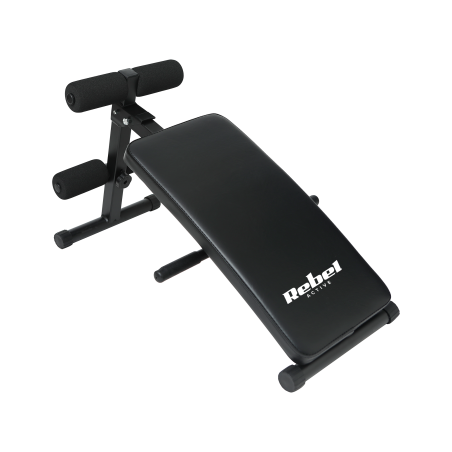 Träningsbänk för sneda magmuskler, REBEL ACTIVE.