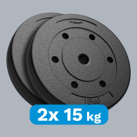 Beläggning av bitumen, set med 2x15 kg, hål 31 mm, REBEL ACTIVE.