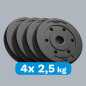 Belastning av bitumenpaket 4x2,5 kg, 31 mm hål, REBEL ACTIVE