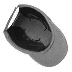 En keps med skärm och förstärkning, grå, CE