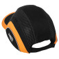 En keps med skärm och förstärkning, svart-orange, CE