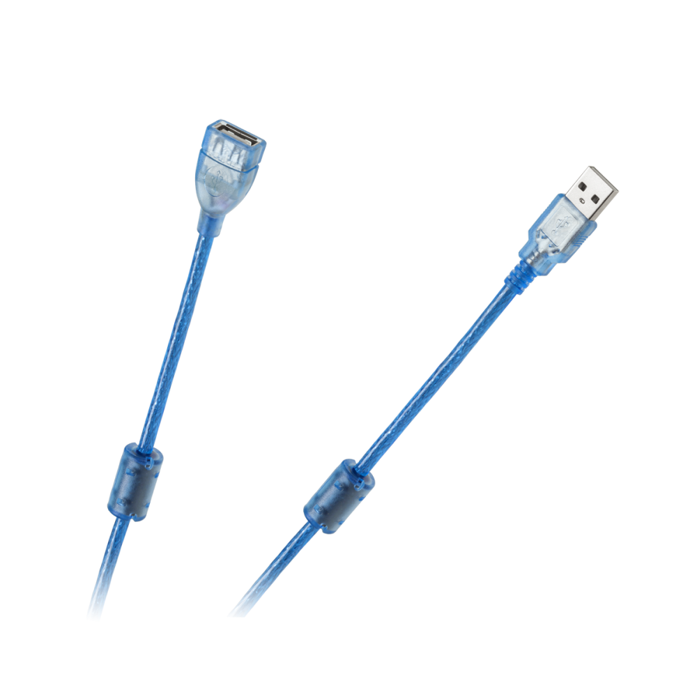 USB 2.0 förlängningskabel A till A med skärm och filter 5m
