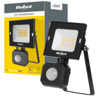 LED-strålkastare 20W med skymnings- och rörelsesensor, 6500K, 230V