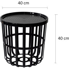Bord Zen svart Branq 1850 | HandlaSmidigt.se