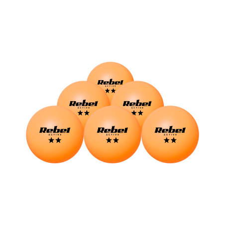 Bollset för bordtennis, ABS-material, 6 st, REBEL ACTIVE