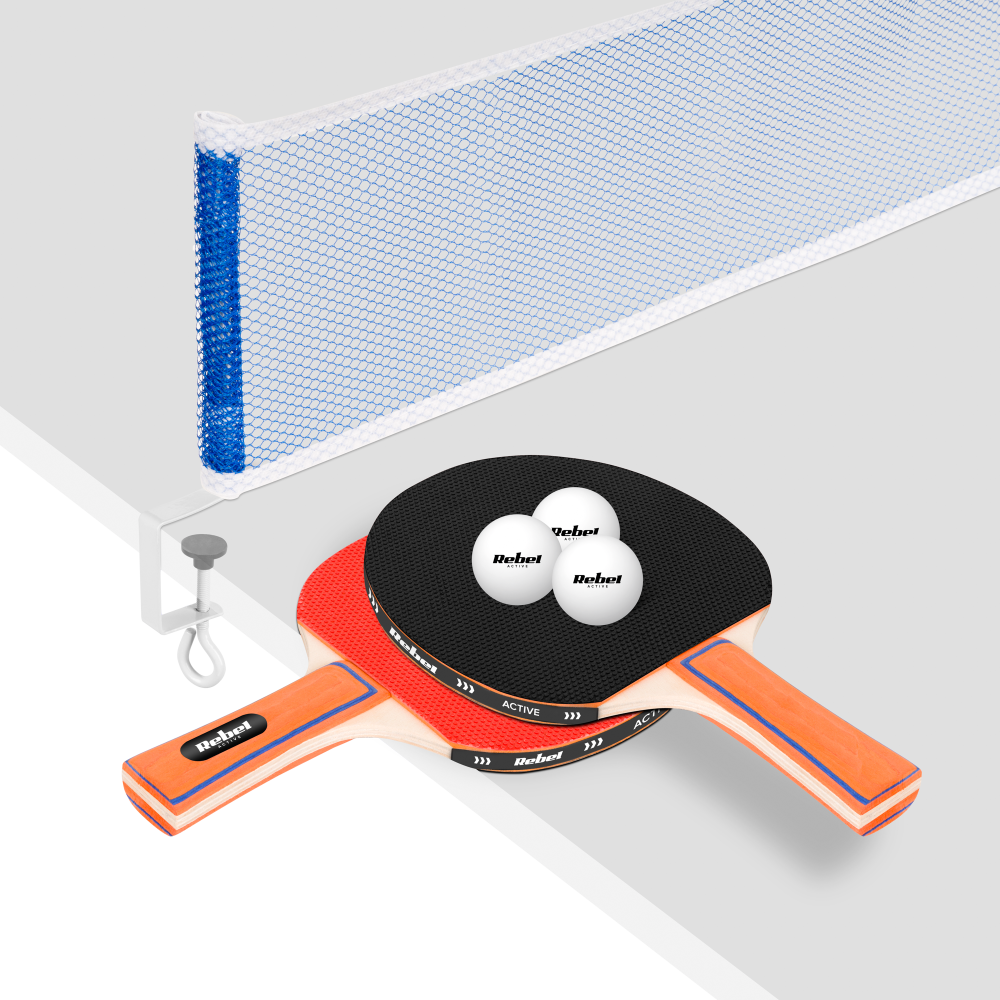 Pingisracket set med nät REBEL ACTIVE Pingisracket set med nät REBEL ACTIVE