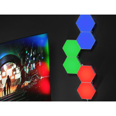 Hexagonala RGB-lampor Tracer Ambience - Smart Hexagon | HandlaSmidigt.se