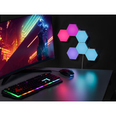 Hexagonala RGB-lampor Tracer Ambience - Smart Hexagon | HandlaSmidigt.se