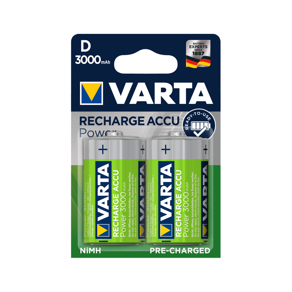 82-594- Batteri r20 ni-mh 3000mah varta 82-594- Batteri r20 ni-mh 3000mah varta