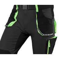 Spodnie robocze PREMIUM,4 way stretch, czarne, rozmiar XL