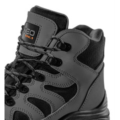 Arbetsskor S3 SRC, utan metall, gråa, storlek 39.