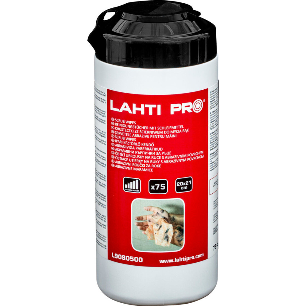 Chusteczki do rąk scrub wipes extreme p860, 75szt., lahti Chusteczki do rąk scrub wipes extreme p860, 75szt., lahti