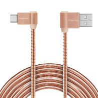 USB-kabel - vinklad typ C-kontakt 1m 3A Kruger&Matz