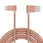 USB-kabel - vinklad typ C-kontakt 1m 3A Kruger&Matz